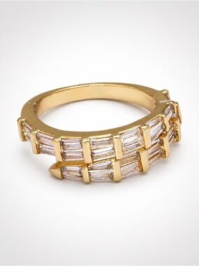 Gold Filled Baguette Stacking Ring (3306)